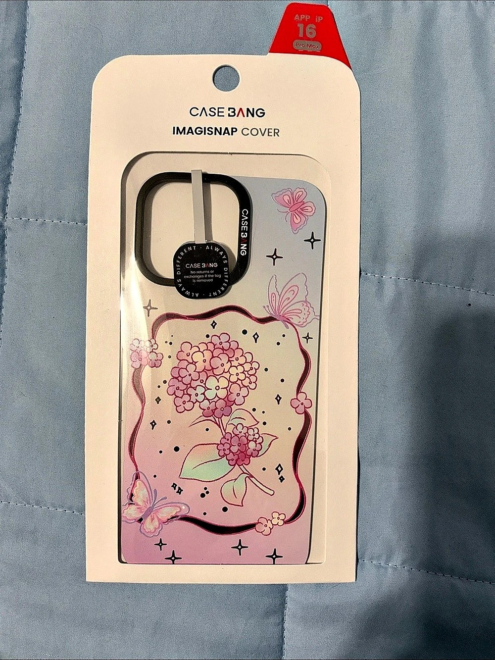 CASEBANG ImagiSnap Cover iPhone 16 Pro Max Floral Pink Phone Case